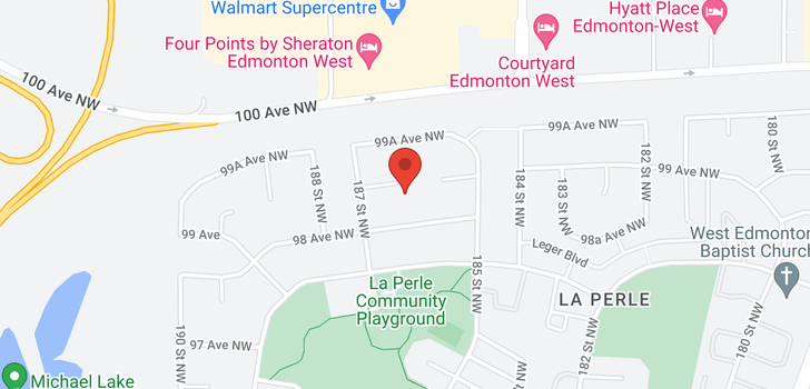 map of 9821 187 ST NW